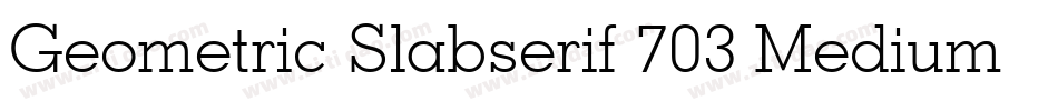 Geometric Slabserif 703 Medium Italic BT字体转换